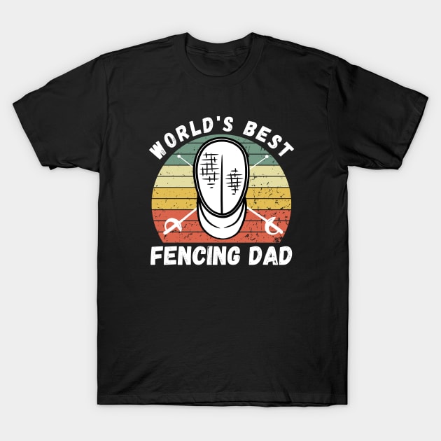Fencing Dad T-Shirt by footballomatic